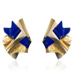 Gouden Lapponia oorbellen Atar lapis lazuli Zoltan popovitz