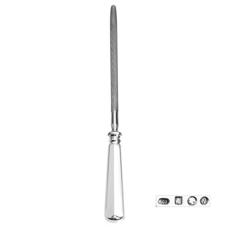 Zilveren aanzetstaal Haags lofje