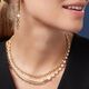 Coeur de Lion oorbellen Chain & Pearl Fever white gold 1123-21-1416 