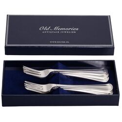 Zilveren taartvorken 14 cm dubbelrondfilet