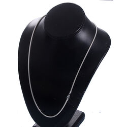 zilver slangencollier 60 cm