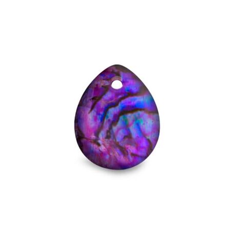 Carezza Goccy single stone Abalone in resin flat 15 mm MY iMenso