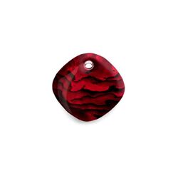 Carezza Quadrati single stone Abalone in red resin 12 mm MY iMenso