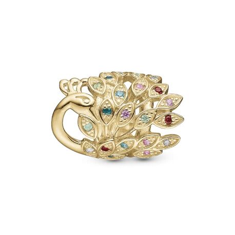 Christina vergulde charm Peacock 630-G250