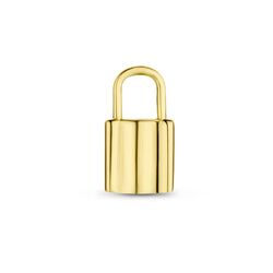 Heel klein gouden hangertje slotje