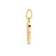 Gouden harthangertje met rode epoxy