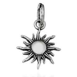Giovanni Raspini zilveren bedel zon met lange zonnestralen