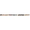 Heide Heinzendorff edelsteen snoer 6 mm 45 cm lang bruin en groen