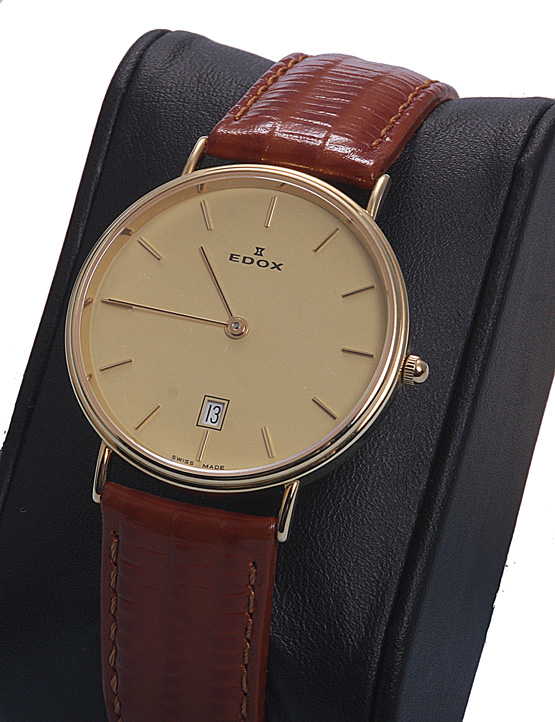 Edox horloge sales goud