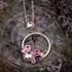 Spark Jewelry vergulde ketting Kaleidoscope roze