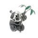 Saturno zilveren panda met bamboe en emaille van Saturno