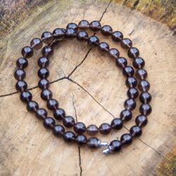 Heide Heinzendorff ketting rookkwarts 8 mm 45cm