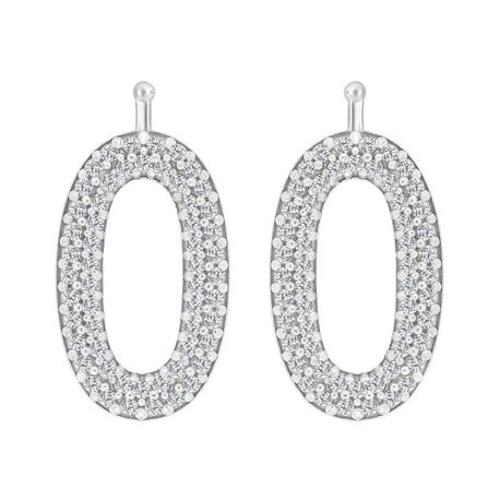 Heide Heinzendorff ovale aanhangers kristal E35