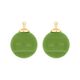 Heide Heinzendorff bol aanhangers olijfgroen E81 verguld zilver stokje