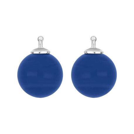 Heide Heinzendorff bol aanhangers donker blauw E81 zilver stokje