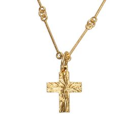 Vintage Lapponia gouden kruis little cross uit 1979 van Bjorn Weckstrom