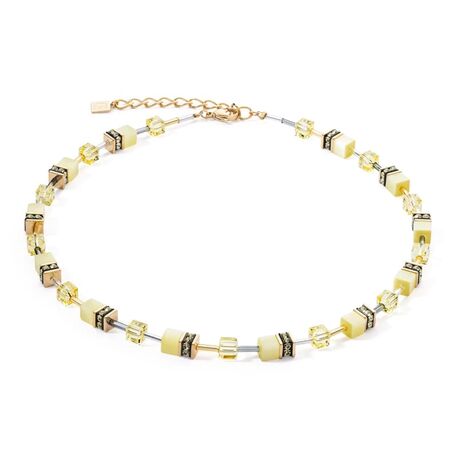 GeoCUBE® Iconic Mono Gold ketting geel Coeur de Lion collier 4020-10-0120