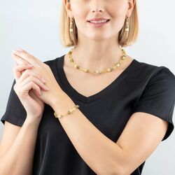 GeoCUBE® Iconic Mono Gold armband geel Coeur de Lion armband 4020-30-0120