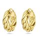 gouden oorringen gedraaid 27 x 8 mm