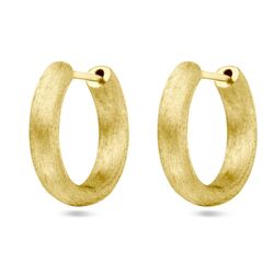 Geelgouden oorringen 19 x 4 mm glanzend