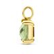 Gouden hanger met vierkant groen amethist