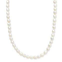 Geelgouden collier met zoetwaterparels 40 tot 45 cm