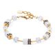 COEUR DE LION armband 2810-30-1416 GeoCUBE Iconic Layer gold white 