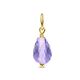 Gouden hanger met amethist briolette geslepen