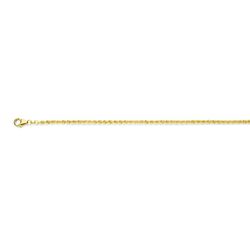 Geelgouden collier koord 2,7 mm massief