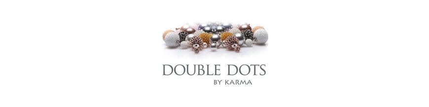 Double dots tribal oorbellen