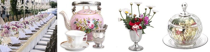 Zilveren olie & azijnstellen