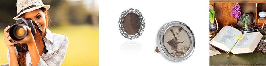Antieke zilveren fotolijsten