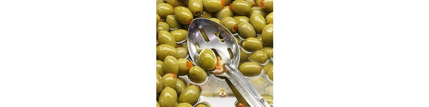 Zilveren sla & olijfcouverts