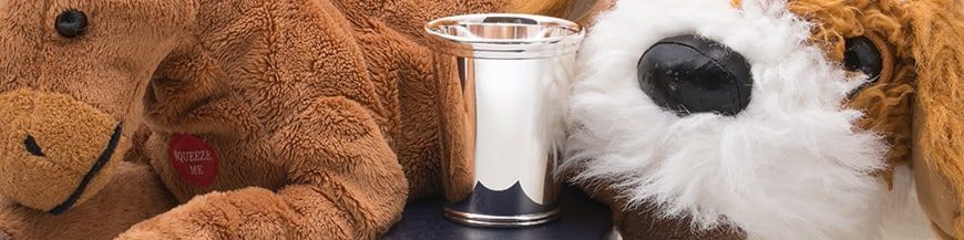 Zilveren kinderbekers