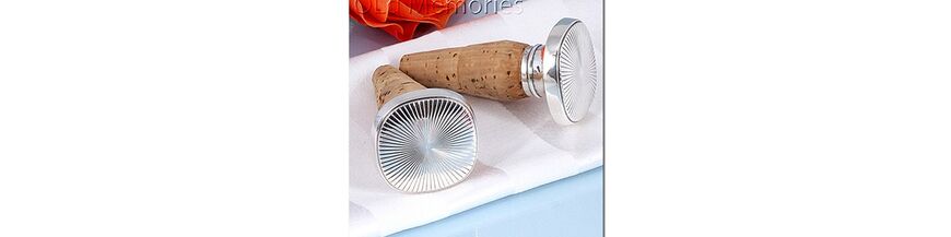 Zilveren kurken & labels