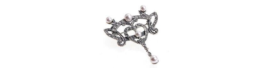 Vintage stijl zilveren sieraden