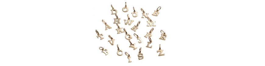 Gouden alfabet letters