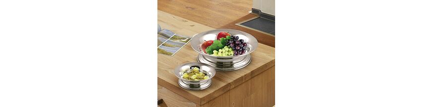 Verzilverde manden & schalen