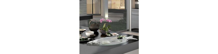 Verzilverde dienbladen