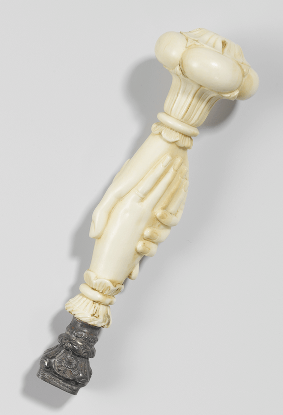ivoren lakstempel met zilver rond 1880 Het Rijksmuseum Kennisbank Zilver.nl