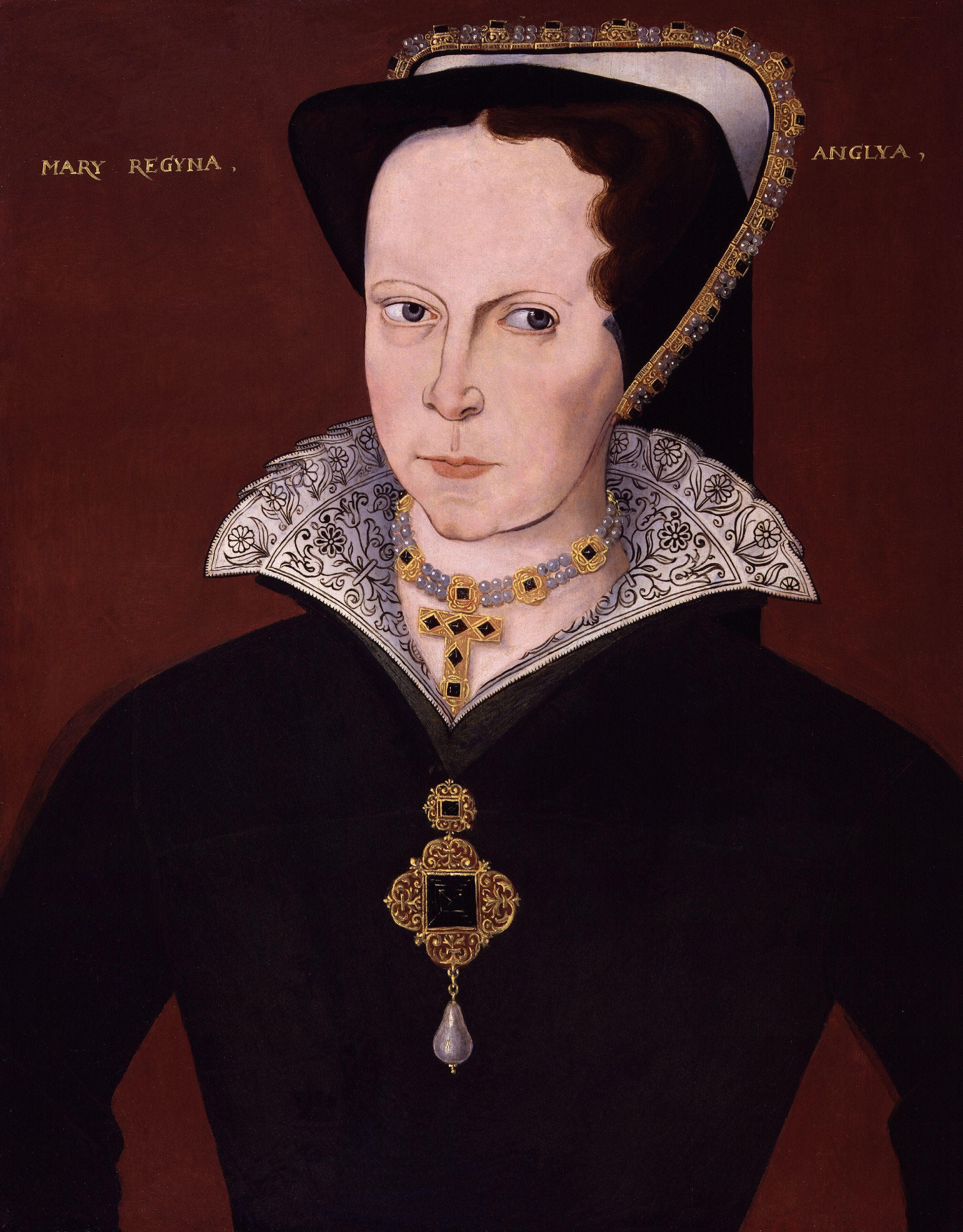 Koningin Mary Tudor met de beroemde La Peregrina parel Kennisbank Zilver.nl