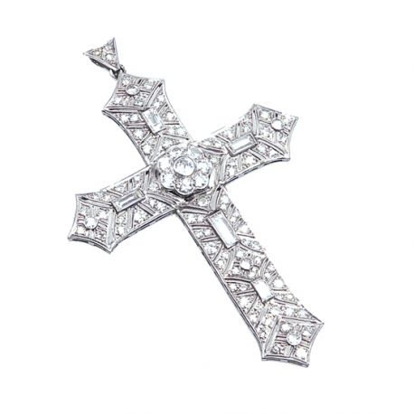 Platina kruis met briljanten collectie Zilver.nl juweliers