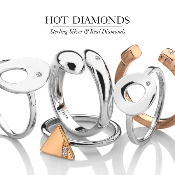 Zilveren ring Stargazer Circle Hot Diamonds