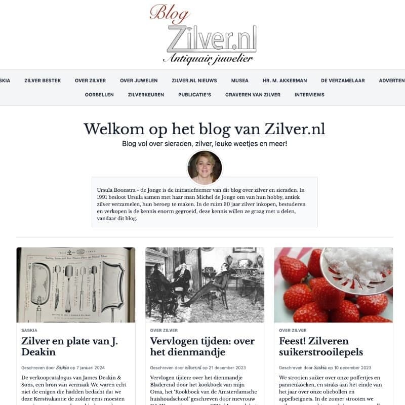 Blog over zilver, juwelen, zilverkeuren, sieraden 